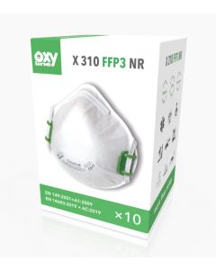 Półmaska filtrująca X 310 FFP3 NR, wyrób medyczny, pak. 1/10/360 folia-1szt/box-10szt/karton-360szt